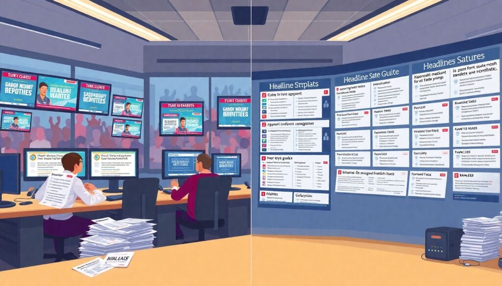 Лучшие практики написания заголовков для спортивных трансляций - иллюстрация