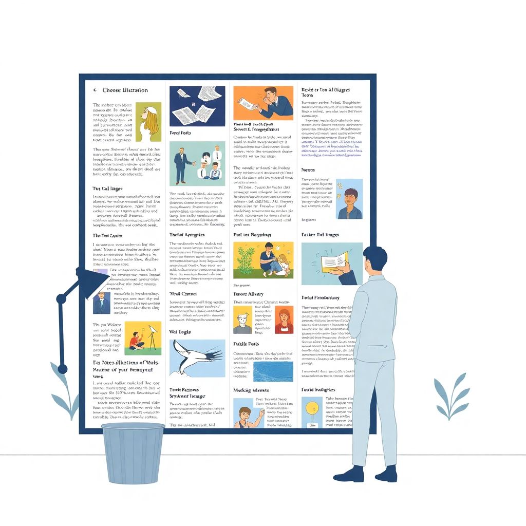 Как подбирать иллюстративный контент к текстовым лентам для лучшего восприятия