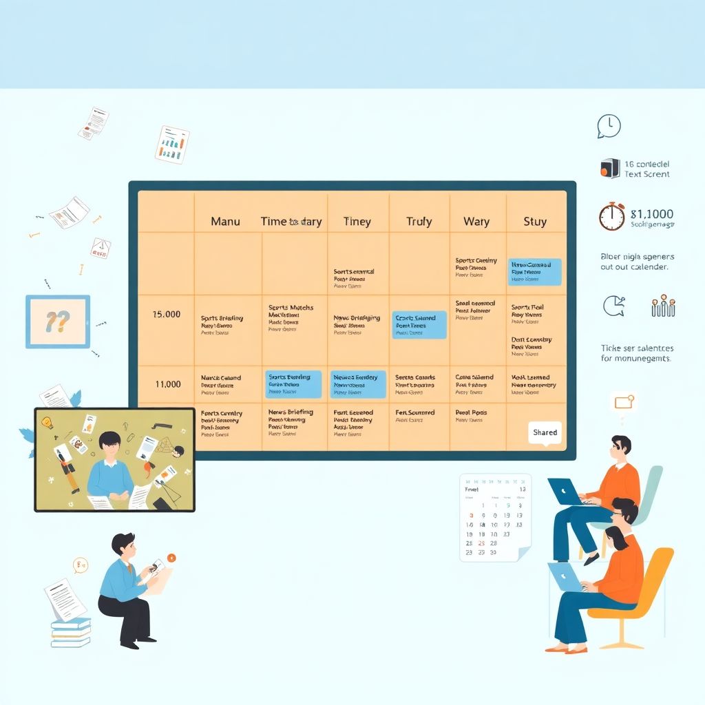 Как формировать расписание текстовых трансляций на неделю эффективно