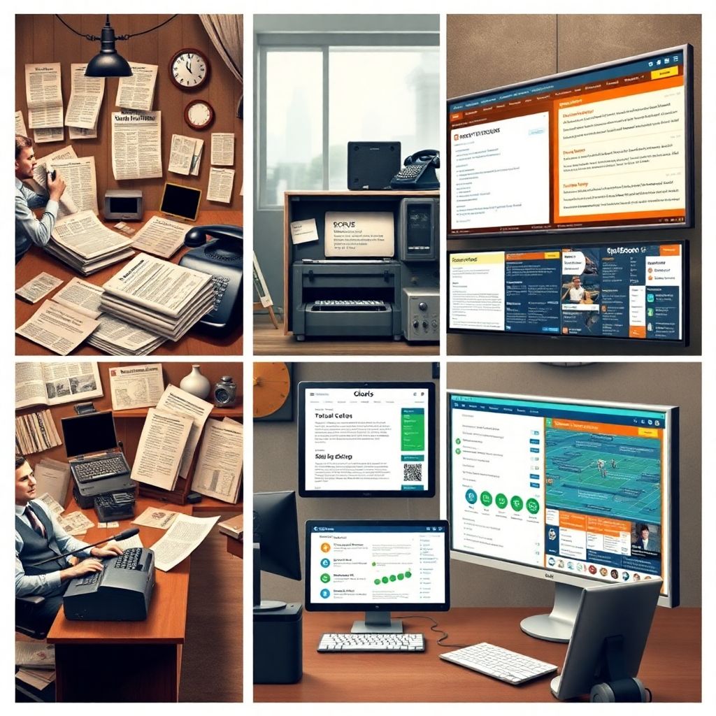 История текстовых трансляций: путь от газетных хроник до современных онлайн-платформ