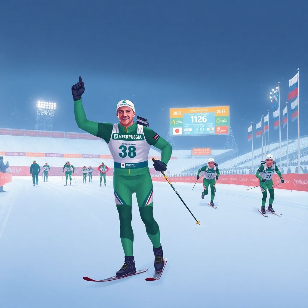 Биатлонист из Свердловска: Бажин защитил титул чемпиона России в сингл-миксте