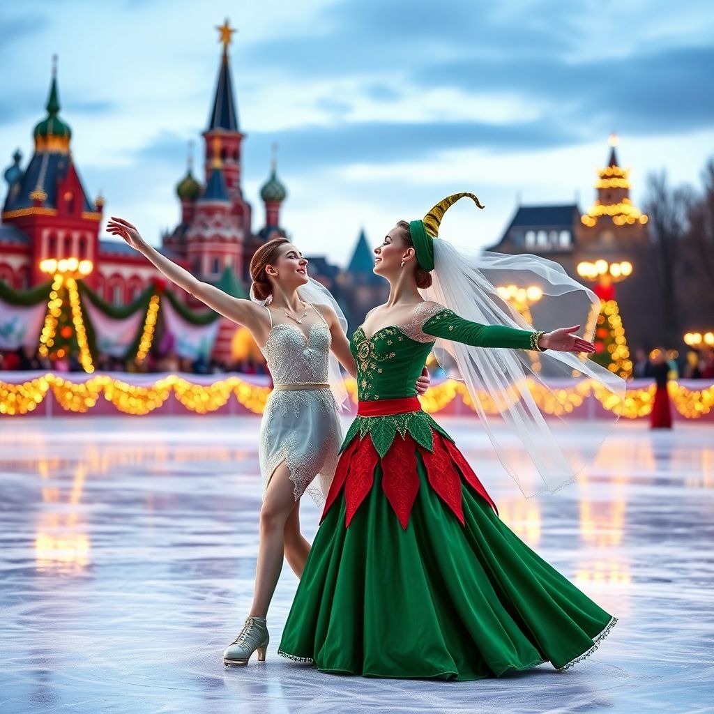 Фото со съемок «Ледникового периода»: Загитова в фате и яркие образы фигуристок