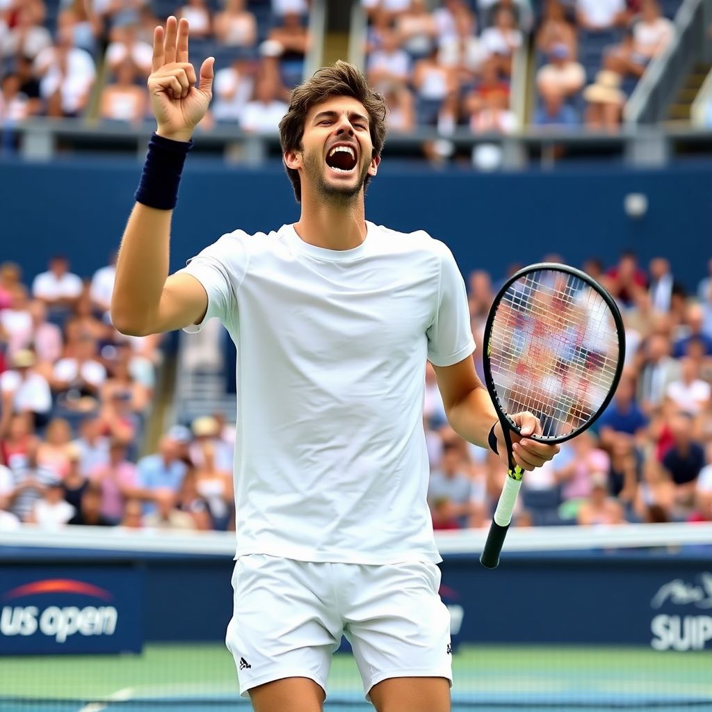 Карен Хачанов победил Лернера Тьена и вышел в четвертьфинал Us open